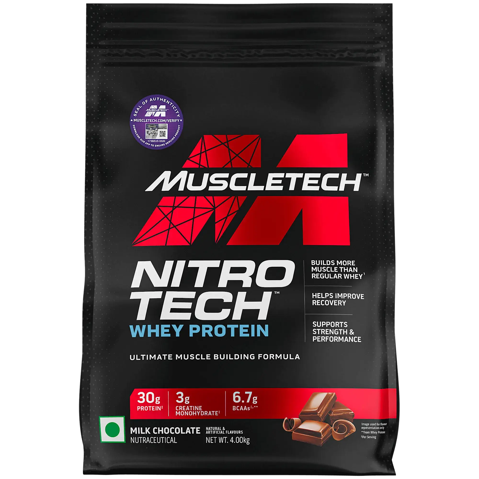 Muscletech NitroTech Whey 4kg India 